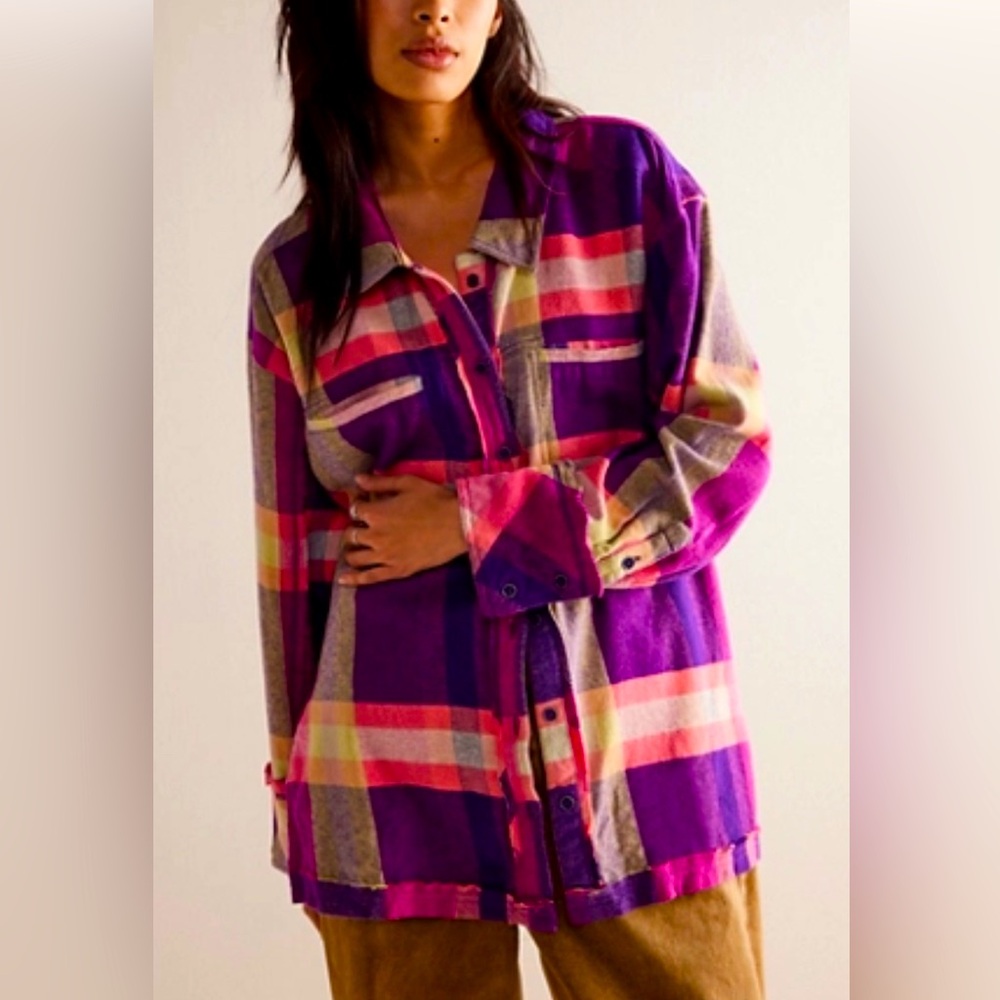 We The Free So Long Summer Plaid Top